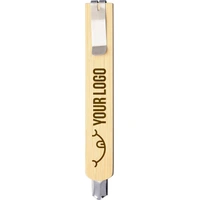 Metalen Afbreekmes met Bamboe Handgreep