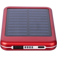 Aluminium zonne-energie powerbank 4000 mAh