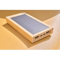 Bamboe Zonne-energie Powerbank 10.000 mAh