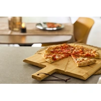Bamboe Pizzaplank Set met Snijder en Spatel