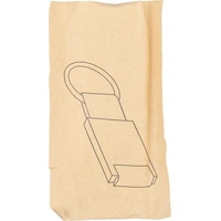 Denim Sleutelhanger met Metalen Ring