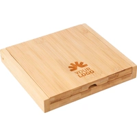 Bamboe kaasplank met bestek