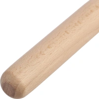 Roestvrijstalen garde met beukenhouten handvat