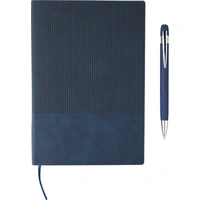 Gerecycled PU Notitieboek A5 met Balpen Set