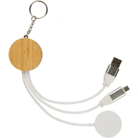 TPE Oplaadkabel Set met Bamboe Behuizing