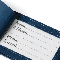 Gerecyclede PU paspoorthouder en bagagelabel