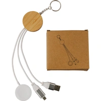 TPE Oplaadkabel Set met Bamboe Behuizing