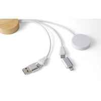 TPE Oplaadkabel Set met Bamboe Behuizing