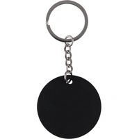 Recyclede RVS Ronde Sleutelhanger