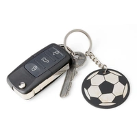 Voetbal Sleutelhanger van Gerecycled RVS