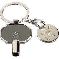 Gerecyclede Zinklegering Radiatorsleutel Sleutelhanger