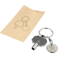 Gerecyclede Zinklegering Radiatorsleutel Sleutelhanger