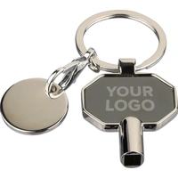 Gerecyclede Zinklegering Radiatorsleutel Sleutelhanger