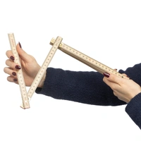 Berkenhouten opvouwbare duimstok 2 meter