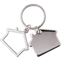 Zinken Sleutelhanger Huis