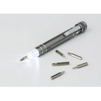 Aluminium Pen Schroevendraaier met Lamp
