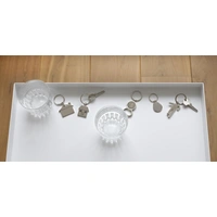 Metalen huis sleutelhanger