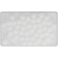 Rechthoekig PP doosje met 50 suikervrije mintjes