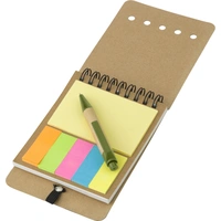 Kartonnen Memoblaadjeshouder met Balpen