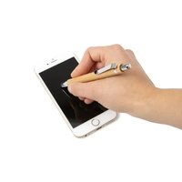 Bamboe Balpen met Stylus