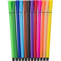 Kunststof cassette met 12 viltstiften