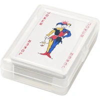 Transparant PET hoesje met speelkaarten