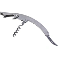 RVS kelnermes met opener en kurkentrekker