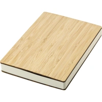 Notitieboek met bamboe cover en pen