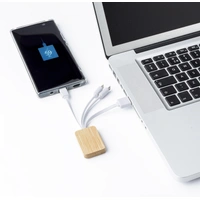 Bamboe Drie-in-één Oplaadkabel