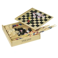 Houten 5-in-1 Spellenset