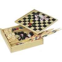 Houten 5-in-1 Spellenset
