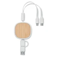 Intrekbare USB-laadkabel 90 cm