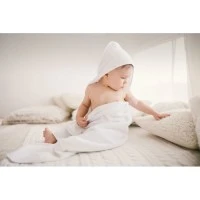 Katoenen Babyhanddoek met Kap