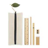 Schrijfwaren Set in Jute Etui