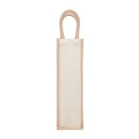 Jute wijntas voor 1 fles