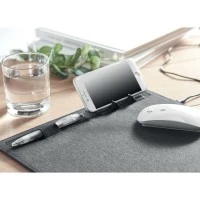 RPET Muismat met 15W Draadloze Oplader