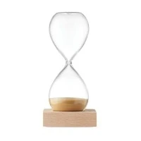 Zandloper 5 Minuten met Houten Basis