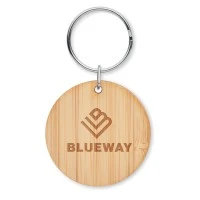 Ronde Bamboe Sleutelhanger