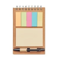 MULTIBOOK Notitieboekje met pen en sticky notes