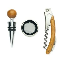 SONOMA Wijnset in Bamboe Doosje