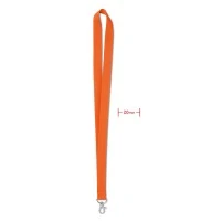 Lanyard 20 mm met metalen haak