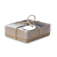 Set van 4 leisteen onderzetters