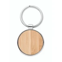 Ronde Bamboe Sleutelhanger