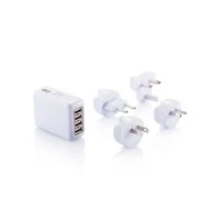 Reisstekker met 4 USB-poorten