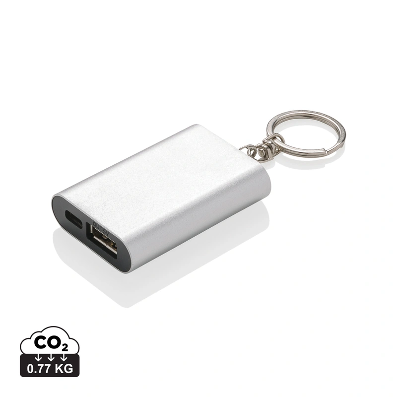 Compacte 1.000 mAh Powerbank met Sleutelhanger
