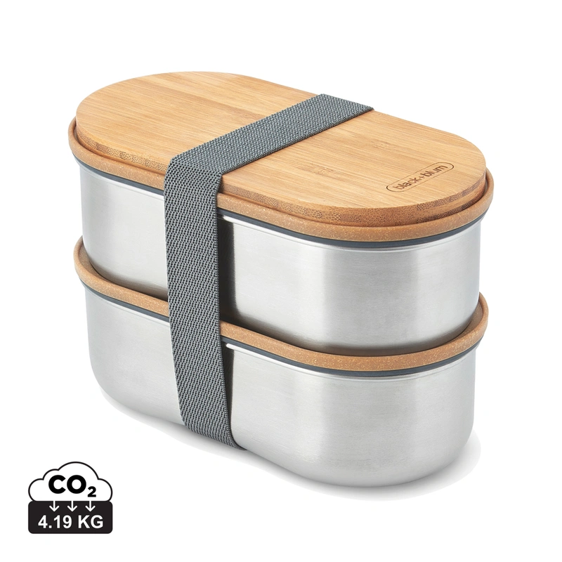 Black+Blum RVS Dubbele Bento Box 1L