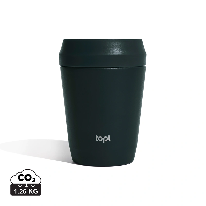 Topl Recycled Staal Beker 235ml met 360° Lid