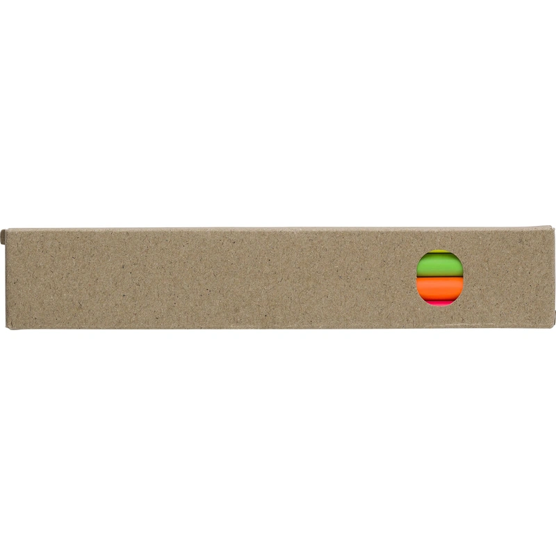 Houten markeerpotlood set met 4 kleuren