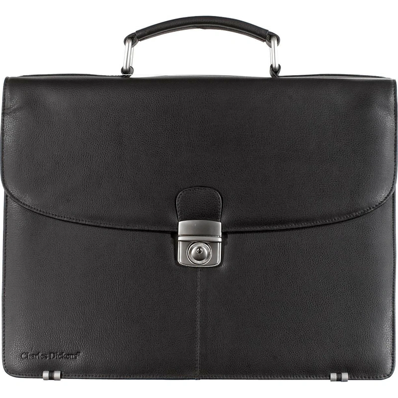 Lederen Charles Dickens® laptoptas 15,6 inch