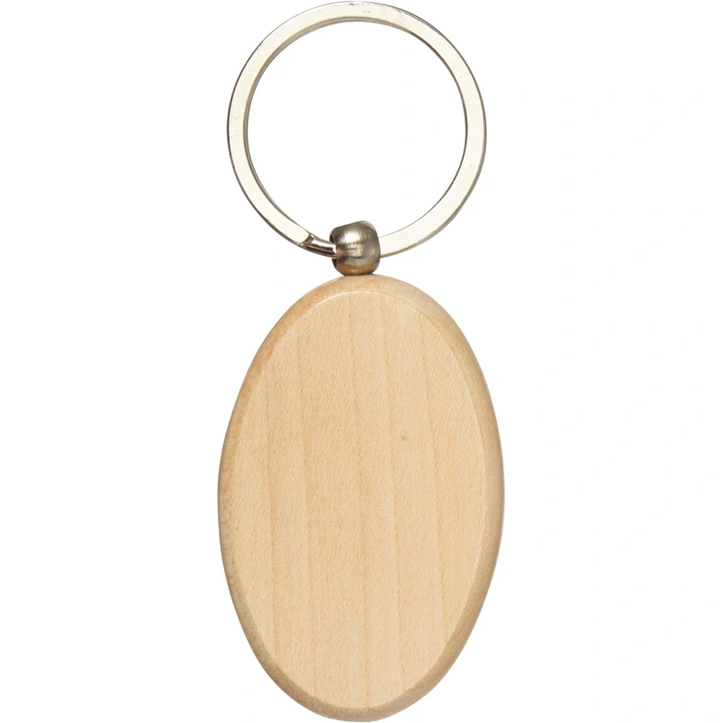 Houten Sleutelhanger Oval